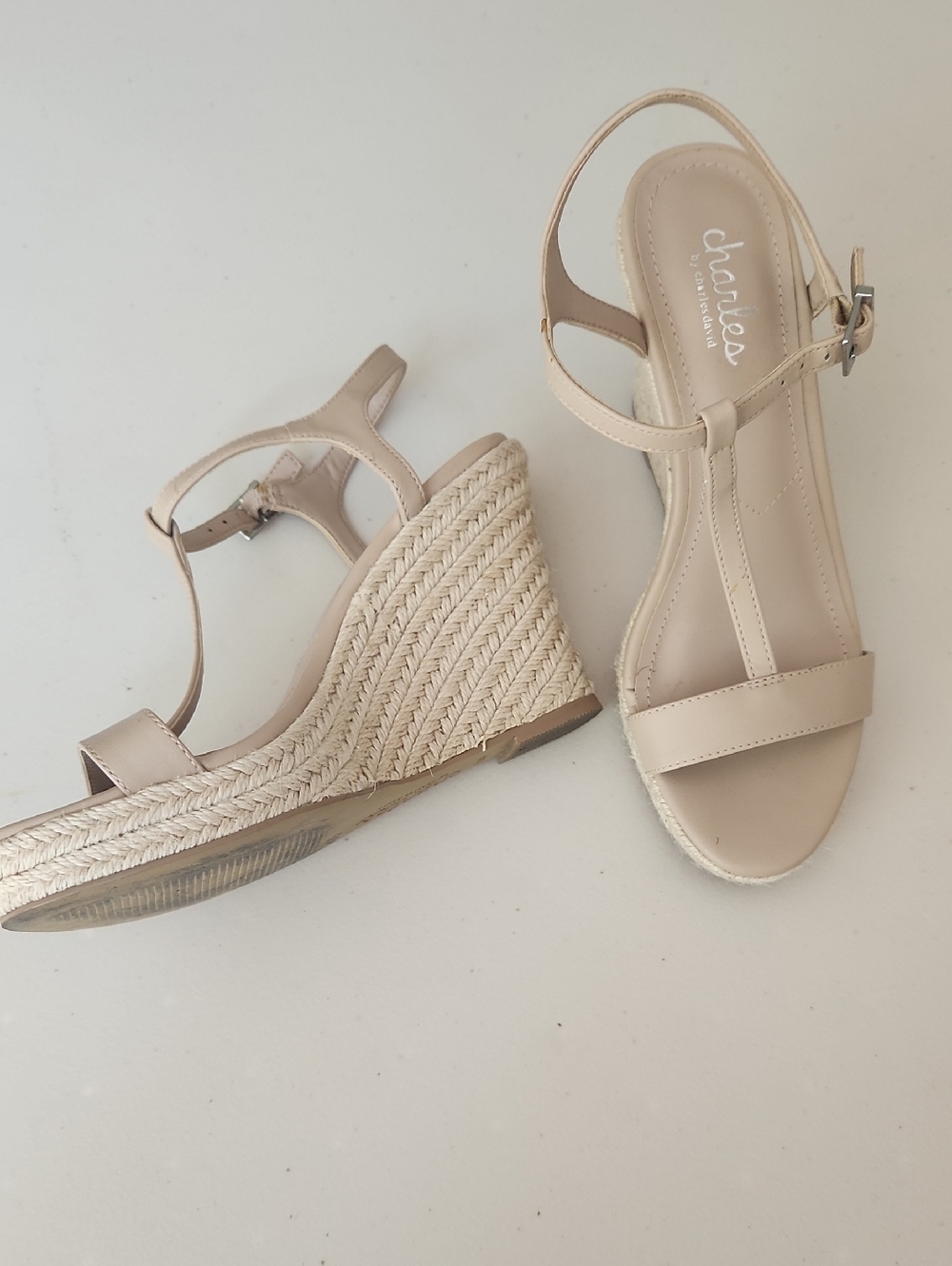 Charles Espadrille Wedge Sandals by Charles David 6.5